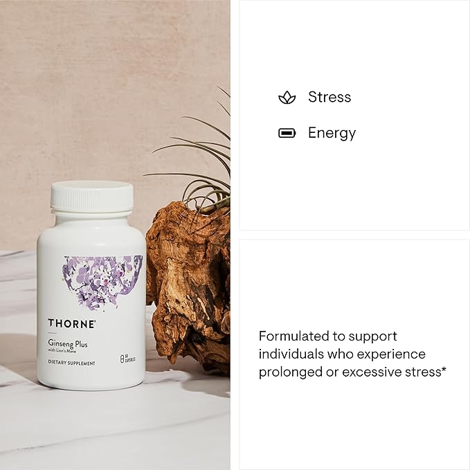 THORNE - Ginseng Plus - 60 Capsules
