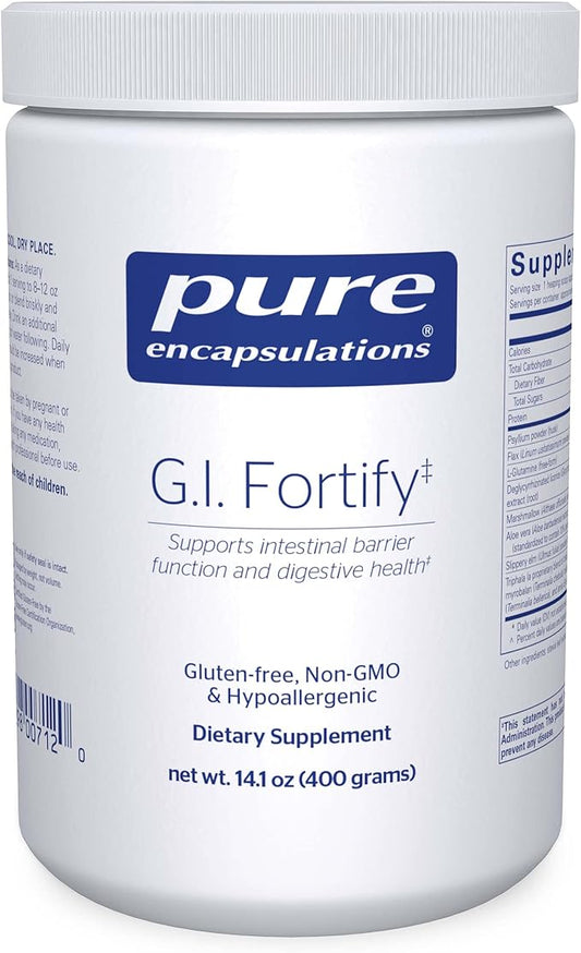 Pure Encapsulations G.I. Fortify - Supports Function, Microflora Balance, Cellular Health & Detoxification of G.I. Tract - with Slippery Elm Bark - 14.1 Oz