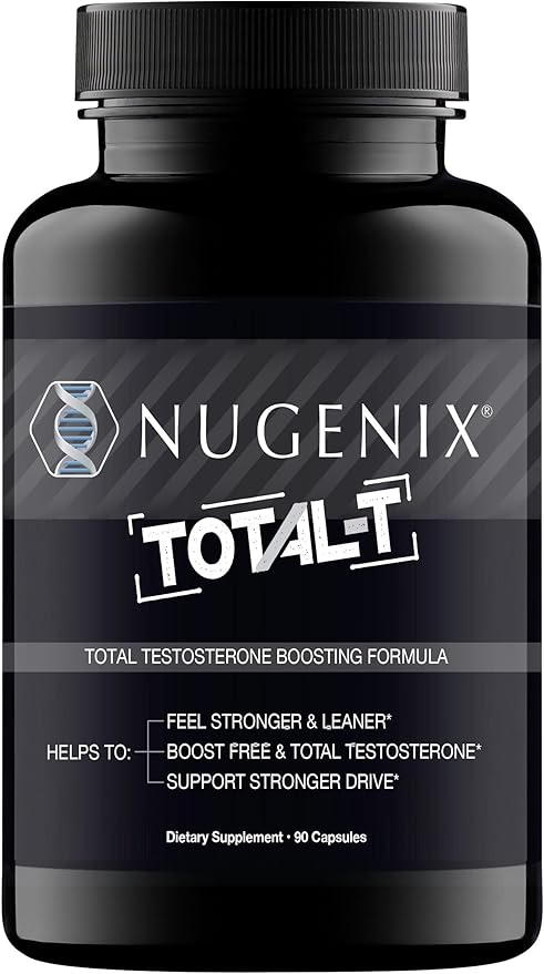 Nugenix Total-T, Free and Total Testosterone Booster Supplement for Men, 90 Count