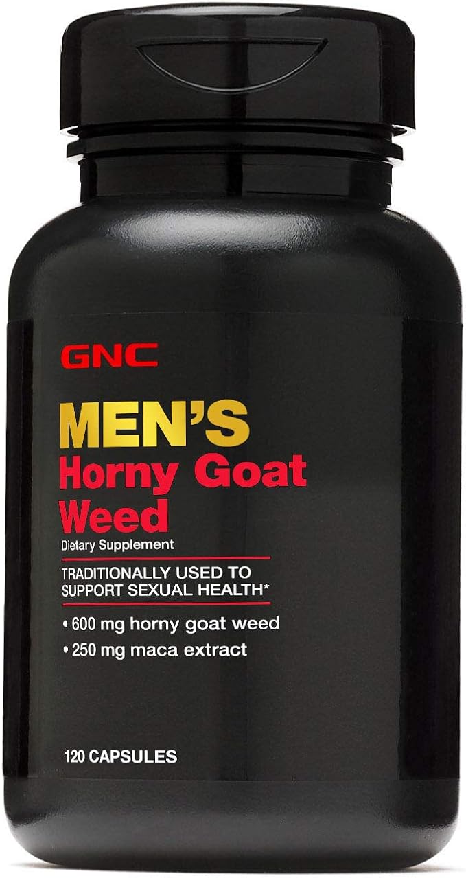 GNC Men's Horny Goat Weed, 120 Capsules, Supports Sexual Health