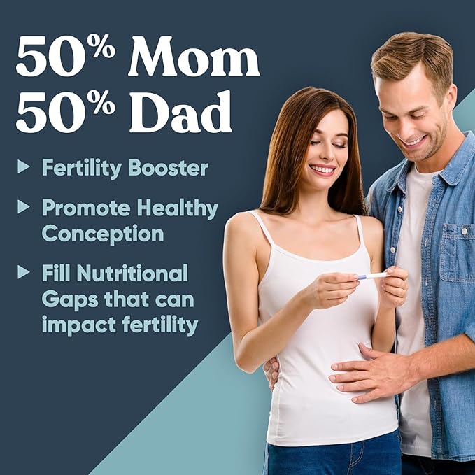 Eu Natural Conception Fertility for Her & Him Bundle - Fertility Supplements Combo for Women & Men – Prenatal Vitamins – Promote Hormone Balance, Cycle Consistency, Aid Ovulation – 120 Count