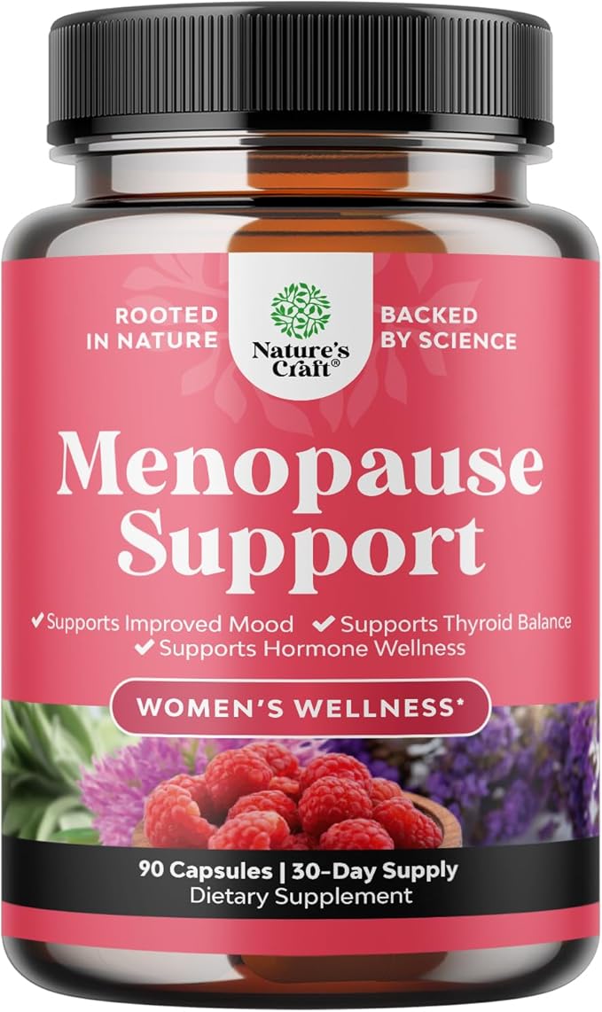 Complete Herbal Menopause Supplement for Women - Multibenefit Menopause Ease Hormone Balance for Women for Night Sweats Mood and More with Dong Quai Vitex Chaste Berry and Black Cohosh - Mini Caps