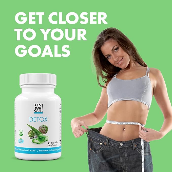 Yes You Can! Natural Detox Pills - Diuretic Cleanse with Electrolytes & Vitamins - Helps with Water Retention - Gluten-Free, 21 Capsules (2 Pack)
