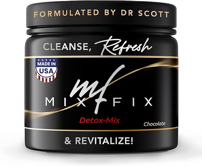 Detox Powder, Full Spectrum Detox Cleanse Mix, Detox for Natural Cleansing and Vitality, Liver Cleanse Detox, Detox Cleanse for Weight Loss, Natural Detox Powder, Vegan Detox Supplement (Chocolate)