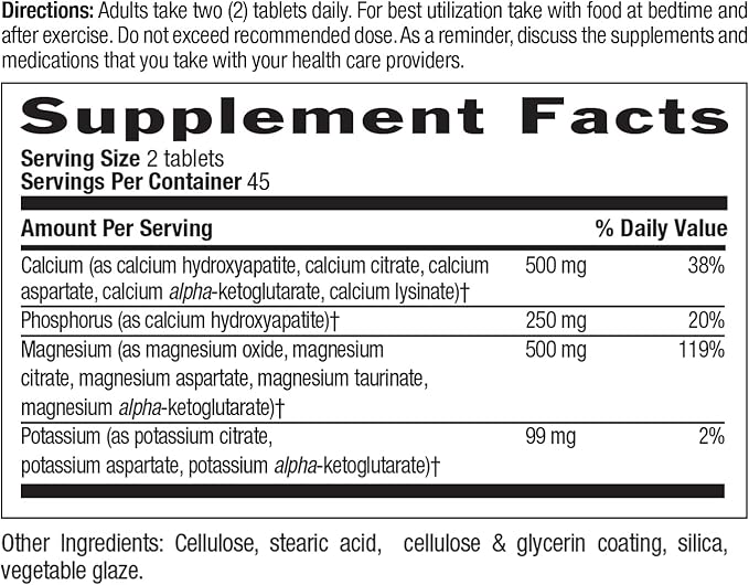 Country Life Calcium-Magnesium-Potassium - 90 Tablets