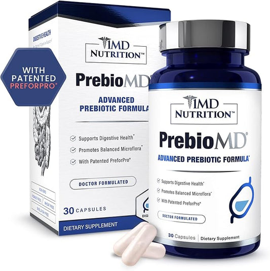 1MD Nutrition PreBioMD - Prebiotic with PreforPro® | Support Healthy Digestion and Beneficial Bacteria