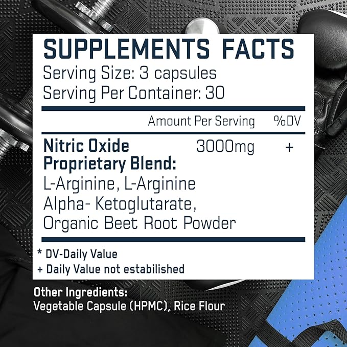 L Arginine 3,150mg (180 Capsules) - L-Arginine Supplement for Men and Women with Nitric Oxide Precursor, LArginine Supplement