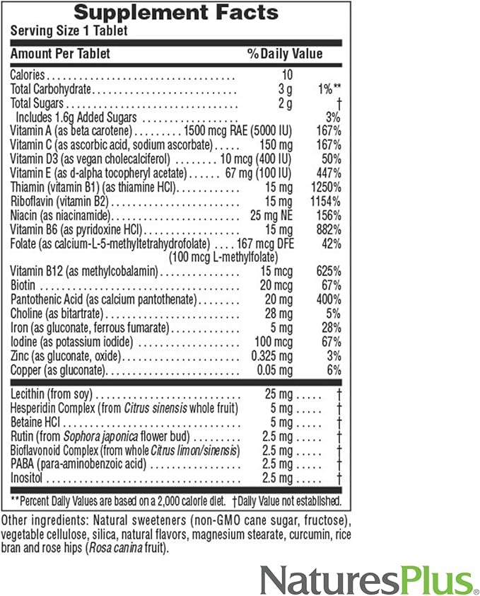 Natures Plus Adult CHEWABLE Multi Pineapple 90 (2 Pack)
