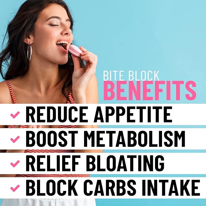 Appetite Suppressant for Weight Loss Women - Pills for Bloating Relief & Carb Blocker, Thermogenic Belly Fat Burner w/Chromium Caffeine Glucomannan - Diet Pills Work Fast, Pack of 2