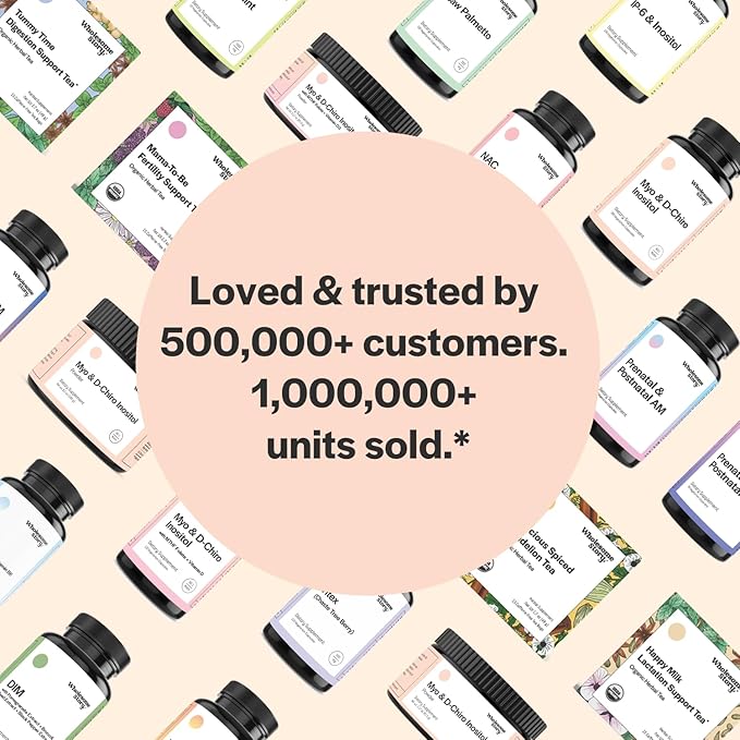 Wholesome Story Inositol Supplement | Myo Inositol & D-Chiro Inositol 2050mg | Hormonal Balance & Ovarian Support | 30 Day Supply