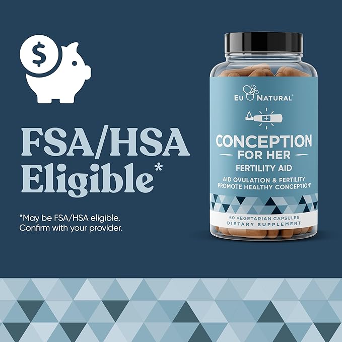 Conception Fertility Supplements for Women – Prenatal Vitamins – Promote Hormone Balance, Cycle Consistency, Aid Ovulation – Myo-Inositol, Folate, Folic Acid, Vitex, More – 120 Veg Soft Capsules
