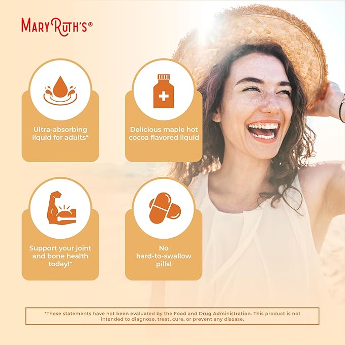 MaryRuth Organics Collagen Booster Liposomal | Sugar Free | Liquid Collagen Booster with Vitamin C, E, Zinc, Copper & Silica | Skin Care & Joint Support | Vegan | Non-GMO | Gluten Free | 14 Servings