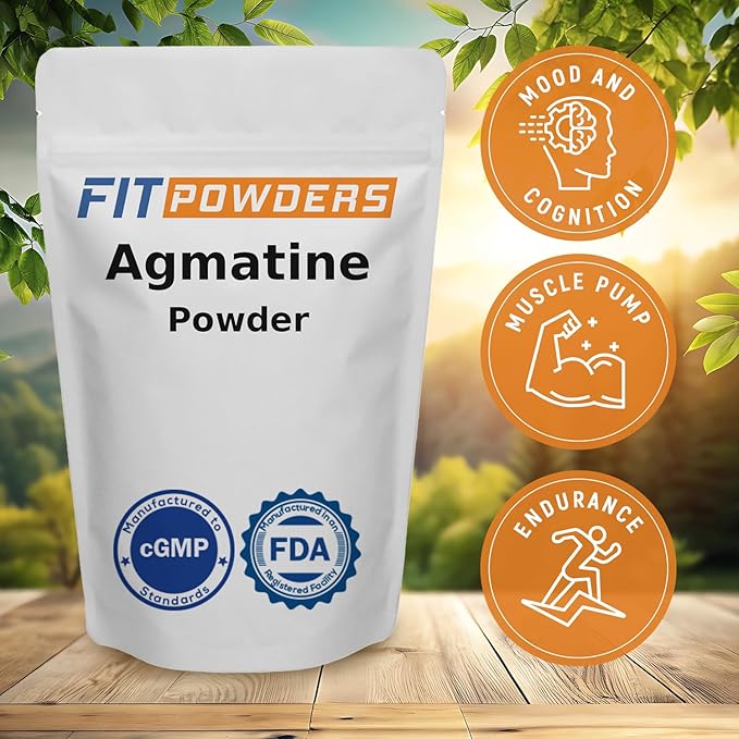 Agmatine Sulfate Powder 1 Kilogram (Multiple Sizes) Strength and Pump (Nitric Oxide) 100% Pure Agmatine Powder, Vegan, Gluten-Free