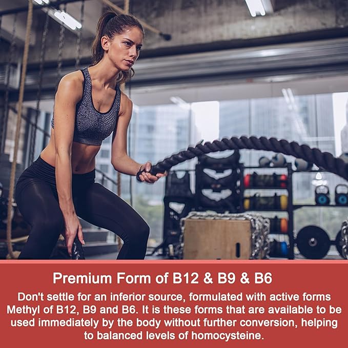 Vitamin B Complex Gummies, Vegan Vitamin B Gummies with 2000 mcg Methyl B12, Methyl Folate | Plus Choline + Inositol, Vitamin C + Zinc for Supports Energy, Mood, Immune, Healthy Hair, Skin - 60 Cts