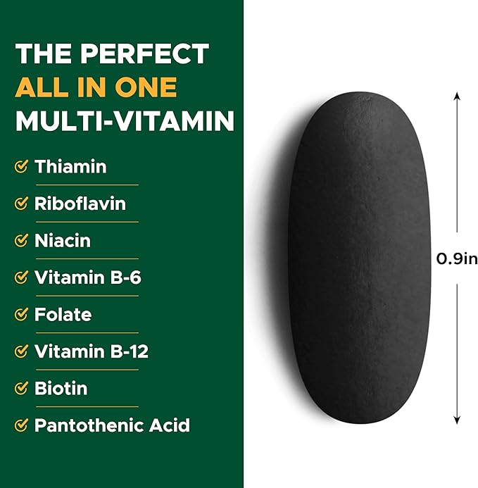 Life's Fortune Multivitamin & Mineral 60 Tablets, All Natural Energy Source Supplying Whole Food Concentrates, Antioxidants, Amino Acids, Enzymes, Trace Minerals & More