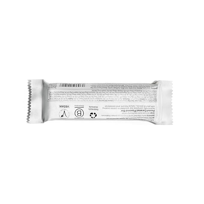 Huel Complete Nutrition Vegan Protein Bars | Peanut Caramel | 13g Protein, 27 Vitamins and Minerals, 2g Sugar, Non-GMO, 100% Plant Based Snack | 12 Pack