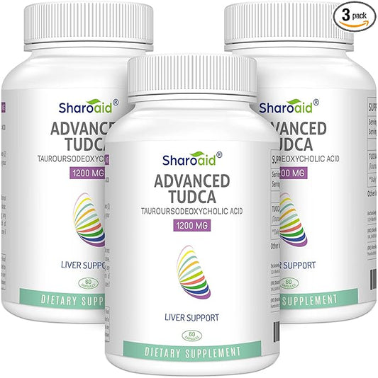 TUDCA Liver Support Supplements 1200 mg-Third Party Tested-High Strength Formula-Bile Salts for Liver Detox Cleanse-180 Vegan Capsules for Liver,Kidney,Gallbladder Health