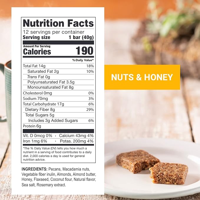 Prolon Fast Bars | Keto, Gluten Free, Dairy Free, Plant Based Protein, For Intermittent Fasting | Developed to Not Break a Fast | Variety Pack | Nuts & Honey, Chocolate Chip, Coconut Macadamia, 12 Ct