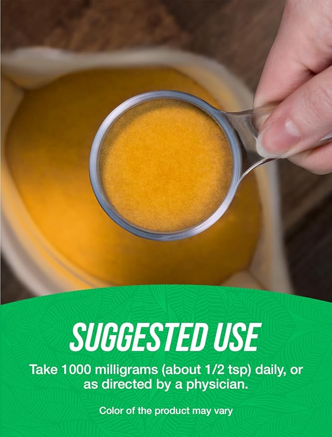 BulkSupplements.com Turmeric Extract Powder - from Turmeric Root, Curcumin Supplements 1000mg, Turmeric Curcumin Powder - Gluten Free, 1000mg per Serving, 25g (0.88 oz) (Pack of 1)