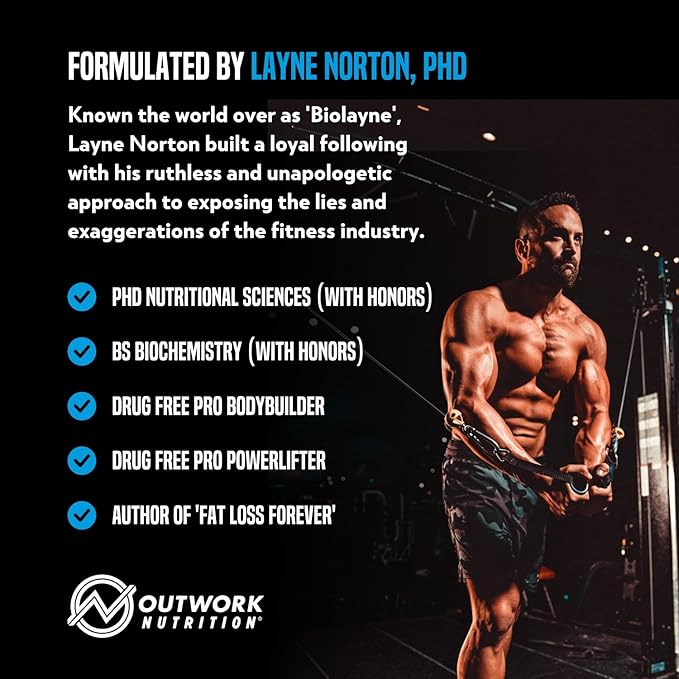 Outwork Nutrition Build Whey Protein Isolate Powder - Low Lactose, Gluten-Free Protein Powder for Muscle Growth & Workout Recovery, Backed by Science, Cookies & Cream, 1.8lbs