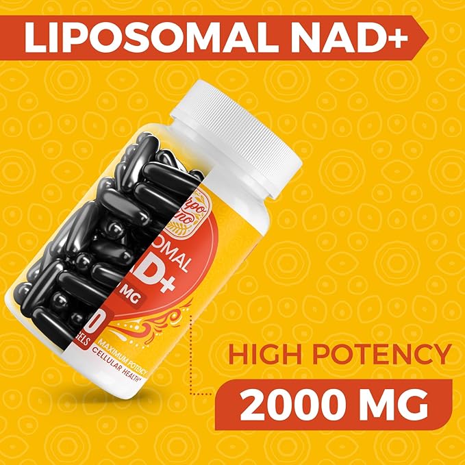 2000 MG NAD Supplement, Liposomal NAD+ Supplement with High Absorption, More Efficient Than Nicotinamide Riboside, Pure & Plus Boosting Supplement, Aging Defense, Metabolism & Cellular, 240 softgels