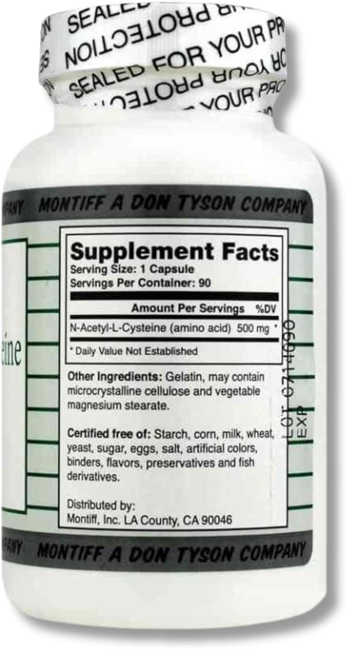 MindEyes N-Acetyl-L-Cysteine NAC 500mg Supplement (90 Capsules)