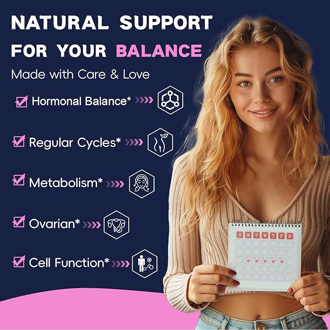 Inositol Supplement for Women with Vitamin D3, Folate, 40:1 Ratio Myo-Inositol 3000mg & D-Chiro Inositol 75mg Complex, (Vitamin B8) Inositol Capsules, 180 Capsules, 60 Servings