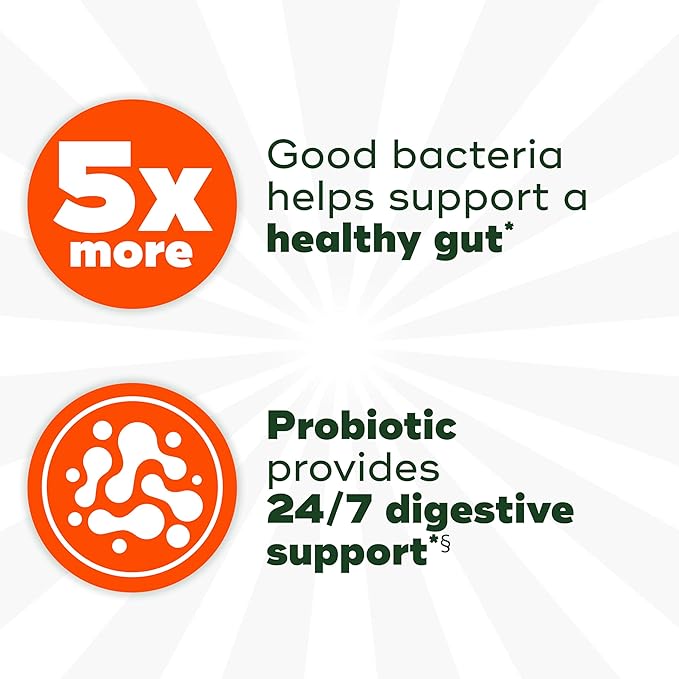 Align Probiotic Extra Strength, Probiotics for Women and Men, #1 Doctor Recommended Brand‡, 5X More Good Bacteria^ to Help Support a Healthy Digestive System*, 21 Capsules (Packaging May Vary)