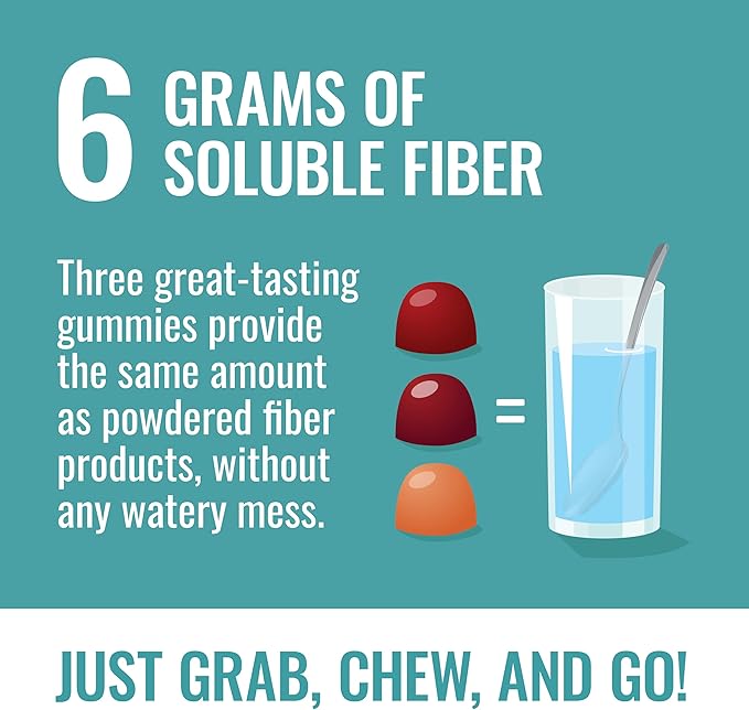 Fiber Advance Weight Management Gummies | 100% Plant Based Fiber for Digestive Wellness and Gut Health | Chromium Picolinate for Weight Management Support, 90 Count