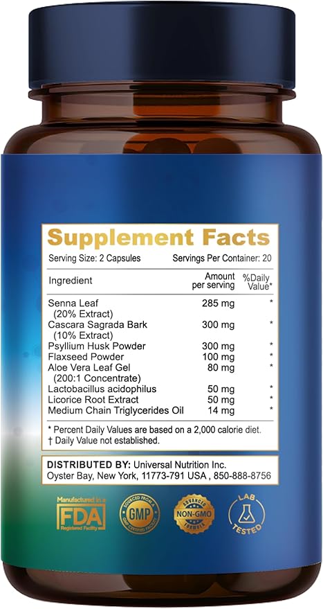 FreeCare 15 Day Gut Cleanse, Colon Broom Cleanser & Detox for Weight Loss, Best Weight Loss Pills for Women & Men, Laxatives for Weight Loss Fast, Super Colon Cleanse Products, 40 Capsules, 2 Daily