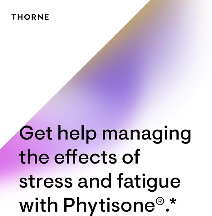 THORNE Stress Balance (Formerly Phytisone) - Adrenal Support Supplement with Vitamin C & Ashwagandha - Dairy-Free Health Support - 60 Capsules - 30 Servings