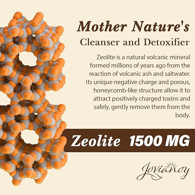 2300 MG Zeolite Detox Capsules, Organic Activated Charcoal, Bentonite Clay, 1-2 µm Clinoptilolite, Maximum Absorption, Gut Liver Detox Cleanse Full Body for Women Men, 360 Capsules