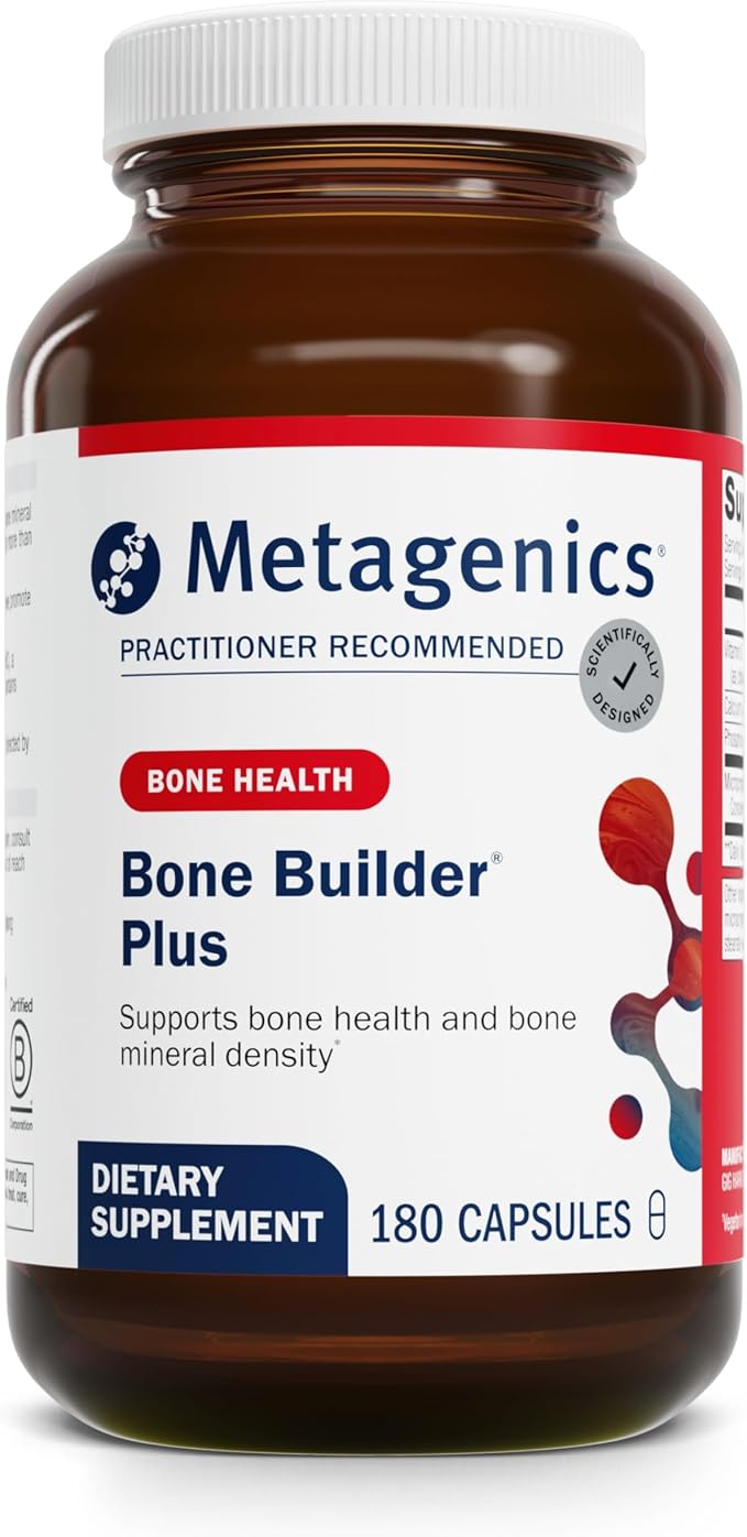 Metagenics Bone Builder Plus - MCHC Supplement - High-Absorption - 2000 IU Vitamin D - with Calcium & Phosphorus - Non-GMO & Gluten-Free - 180 Capsules