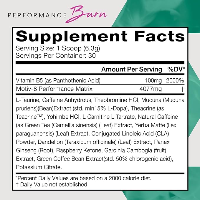 Motiv-8 Pre-Workout Peformance, Sugar Free Pre-Workout, Boost Energy and Focus, Improve Workouts, Enhances Mood (30 Servings, Rainbow Sherbet)
