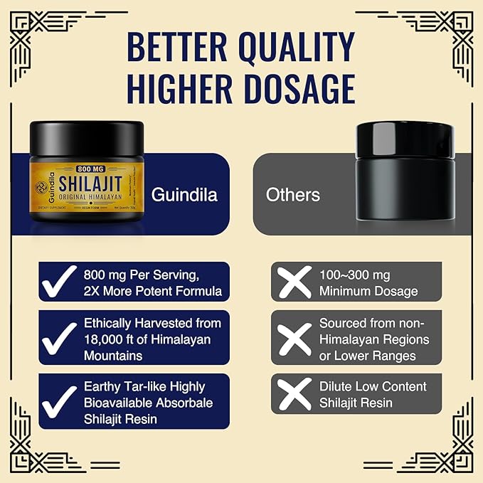 800mg Shilajit Supplement - Shilajit Pure Himalayan Organic Shilajit Resin with Maximum Potency, Original from Himalayan with 85+ Trace Minerals & Fulvic Acid for Focus & Energy, Immunity, 30 Grams