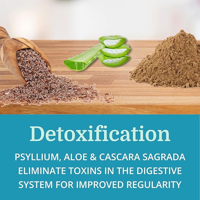 Alka•Cleanse (6 Pack) Best Process Alkaline — Herbal Detox Colon Cleanse & Digestive Distress Formula — Psyllium Husk, Probiotics, Enzymes & Herbs