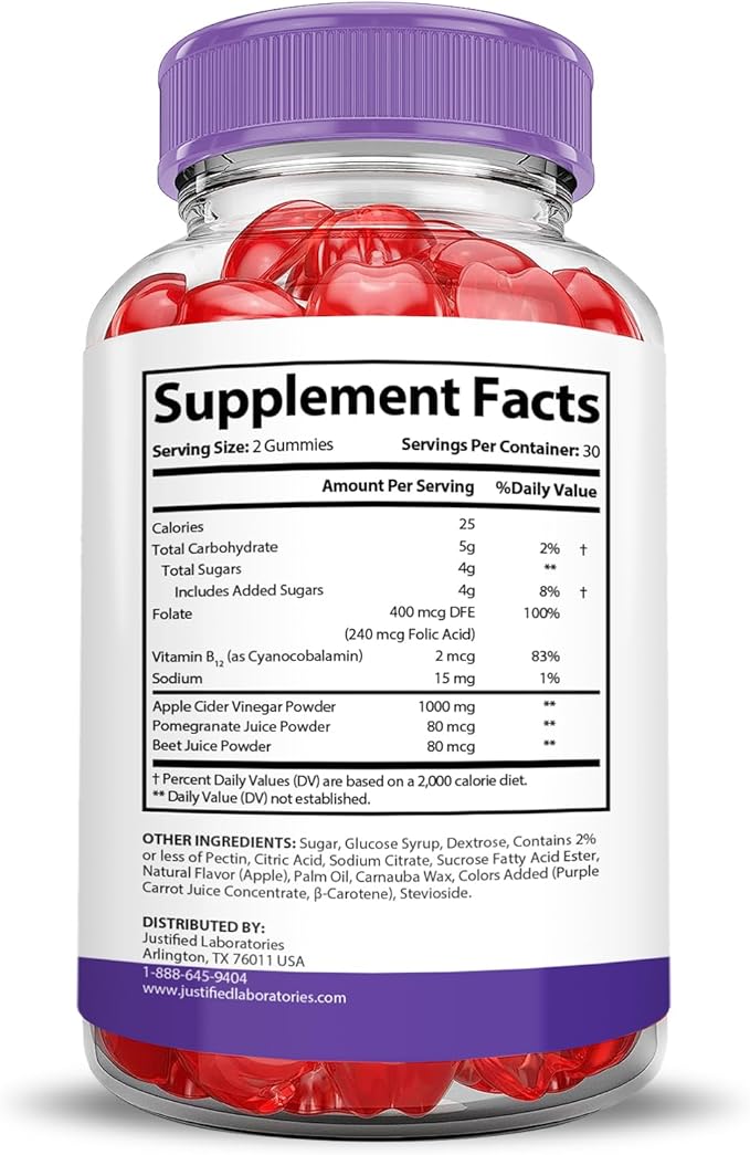 Turbo Ripped Keto ACV Gummies Advanced Formula 1000MG Turbo Ripped Keto Gummies Apple Cider Vinegar Formulated with Pomegranate Beet Juice Powder B12 Vegan Non GMO 60 Gummys