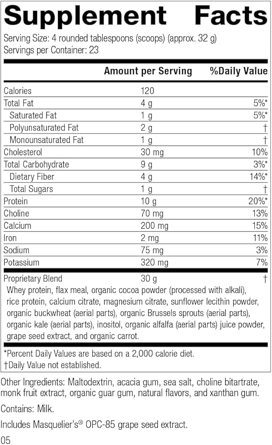 Standard Process SP Complete - Whole Food Immune Support, Liver Support, Antioxidant, with Rice Protein, Grapeseed Extract, and Choline - Vegetarian, Chocolate - 26 Ounce