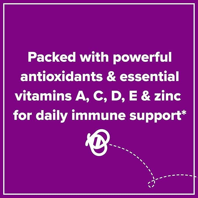 Zarbee's Elderberry Gummies for Kids with Vitamin C; Zinc & Elderberry; Daily Childrens Immune Support Vitamins Gummy for Children Ages 2 and Up; Natural Berry Flavor; 21 Count