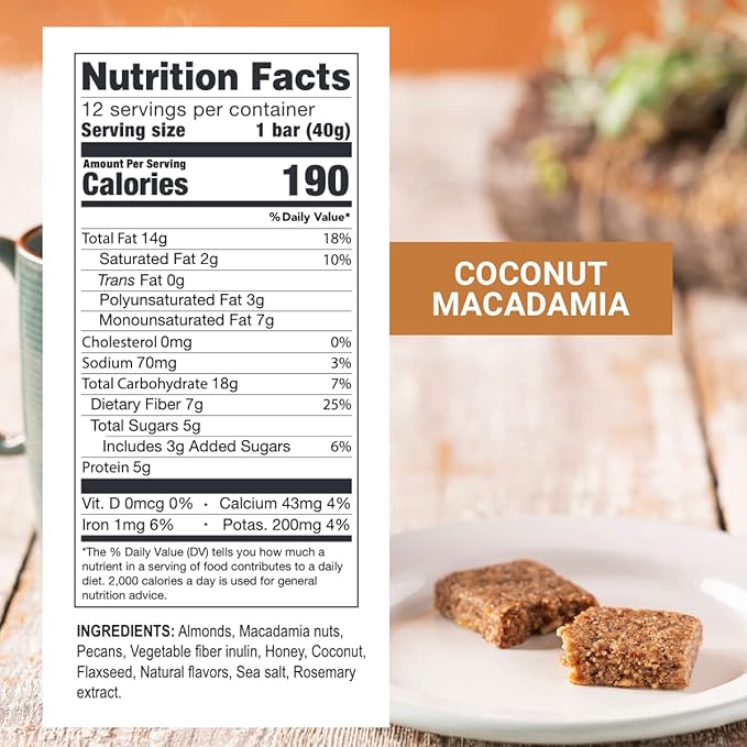 Prolon Fast Bars | Keto, Gluten Free, Dairy Free, Plant Based Protein, For Intermittent Fasting | Developed to Not Break a Fast | Variety Pack | Nuts & Honey, Chocolate Chip, Coconut Macadamia, 12 Ct