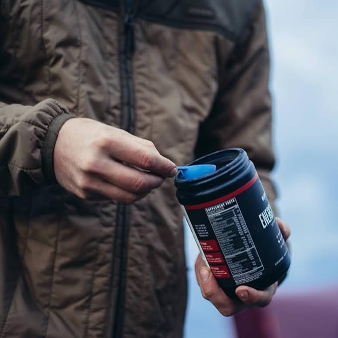 Wilderness Athlete - Energy & Focus | Energy Booster for Women & Men - Energy Drink Mix with Natural Caffeine - Low-Carb, Zero Sugar Energy Drink Powder - 30 Serving Energy Drink Tub (Tropical Fusion)