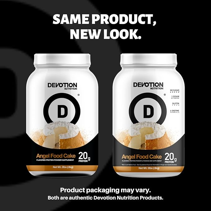 Devotion Nutrition Protein Powder Blend | Gluten Free, Keto Friendly, No Added Sugars | 1g MCT | 20g Whey & Micellar Protein | 2lb Tub (Mocha Java Chip)