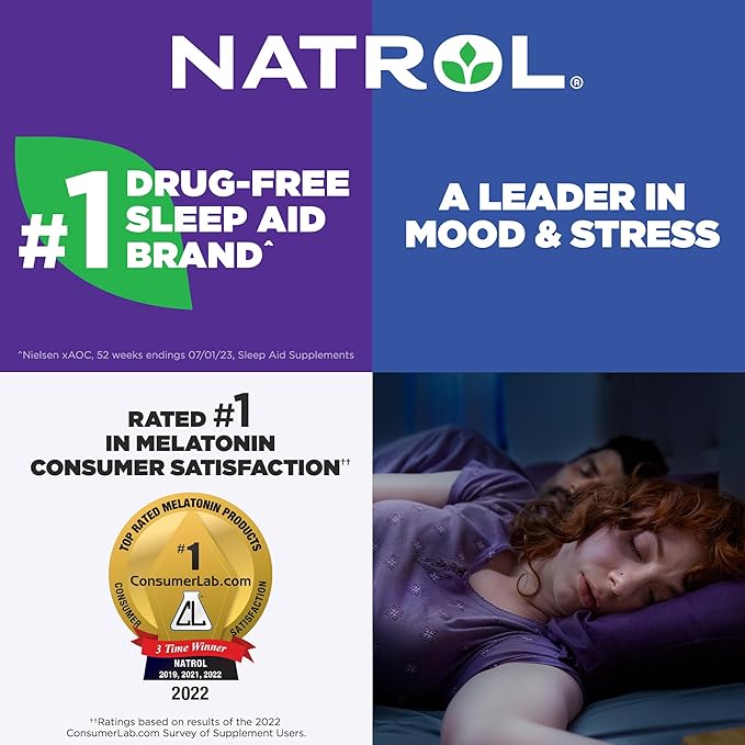 Natrol Melatonin Gummies, Sleep Support for Adults, 10 mg Melatonin Supplement for Sleeping, 90 Strawberry-Flavored Gummies, Up to a 45 Day Supply