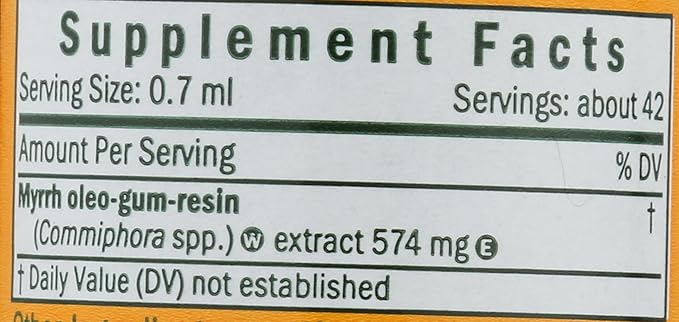 Herb Pharm Myrrh Liquid Extract for Immune System Support - 1 Ounce (DMYRR01)