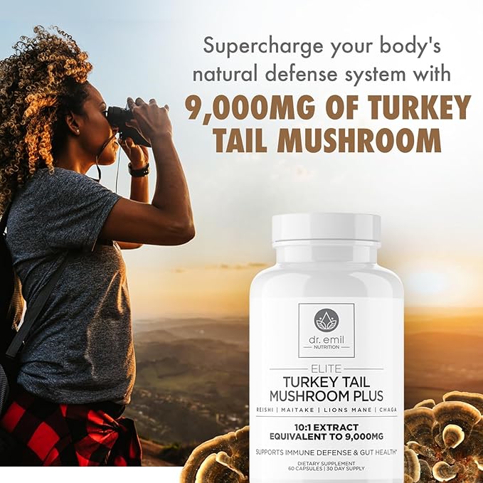 DR. EMIL NUTRITION Elite Turkey Tail Mushroom Plus Twin Pack