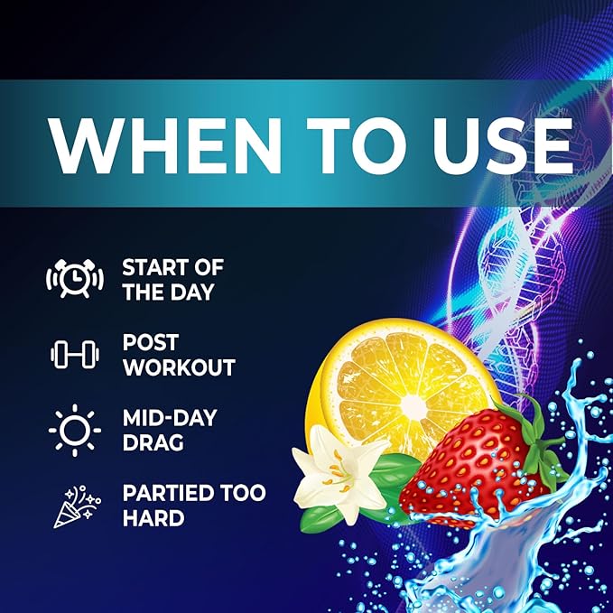 Electrolytes Powder Hydration Packets | Sugar Free Recovery Electrolyte Drink Mix Powder Replenisher in Convenient On the Go Hydration Packets | Non-GMO, Vegan, Keto, Strawberry Lemonade - 16 Servings