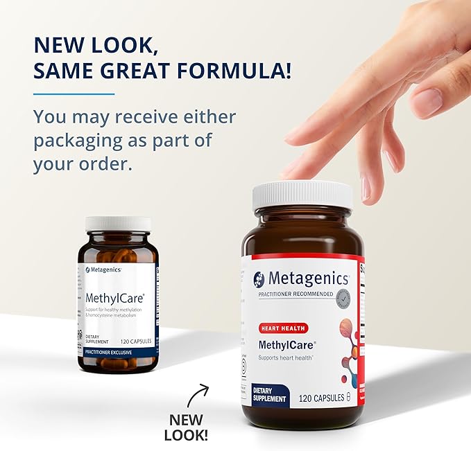 Metagenics MethylCare - 1,330 mcg DFE Folate - for Homocysteine Metabolism & Methylation* - Non-GMO & Gluten-Free - 120 Count