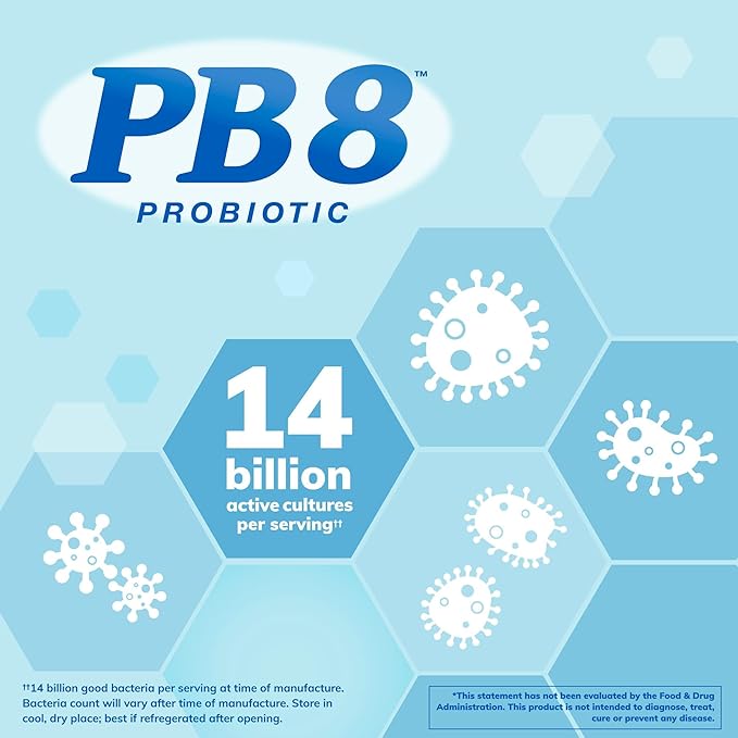 Nutrition Now PB 8 Probiotic Acidophilus For Life* Vegetarian Dietary Supplement for Men and Women, 120 Count