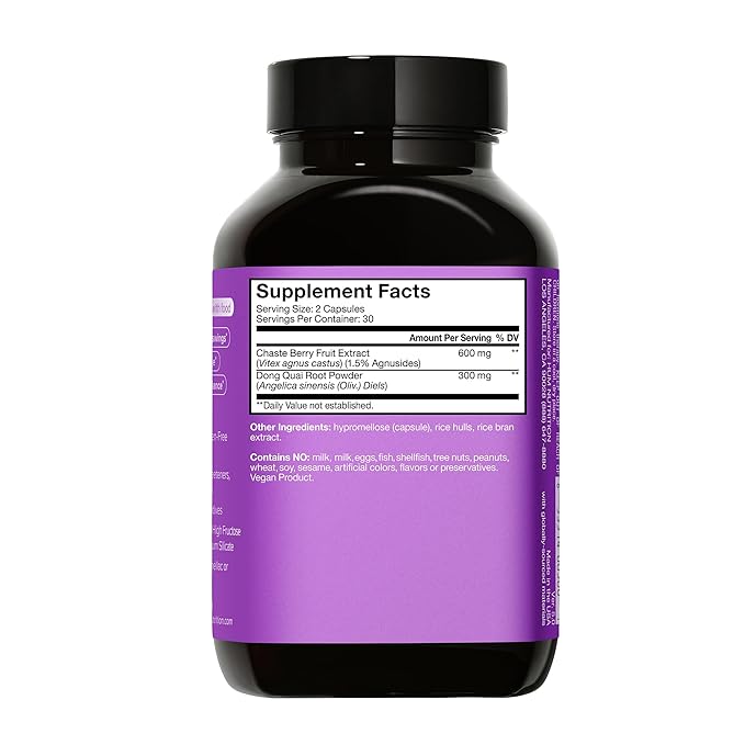 HUM Hormone Balance - Supplement for Women's Health - Support for Cramps, Cravings, Irritability & Hormonal Balance - Chasteberry & Dong Quai Women's Monthly Support (60-Count)