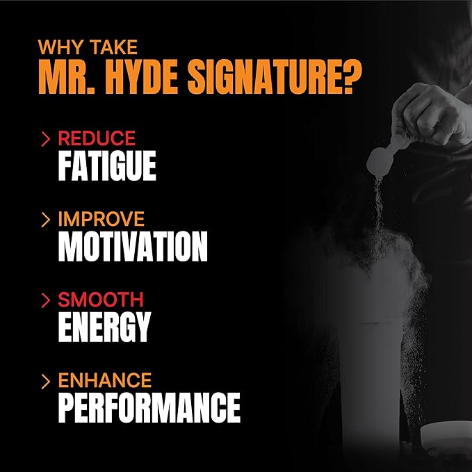PROSUPPS Mr. Hyde Signature Series Pre-Workout Energy Drink – Intense Sustained Energy, Focus & Pumps with Beta Alanine, Creatine, Nitrosigine & TeaCrine (30 Servings, Fruit Punch)